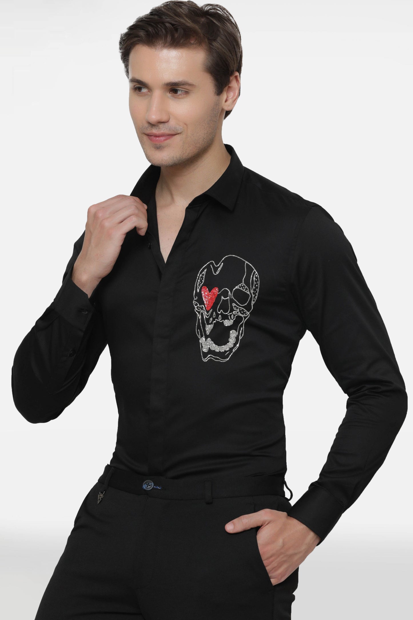 Heart Skull - Black