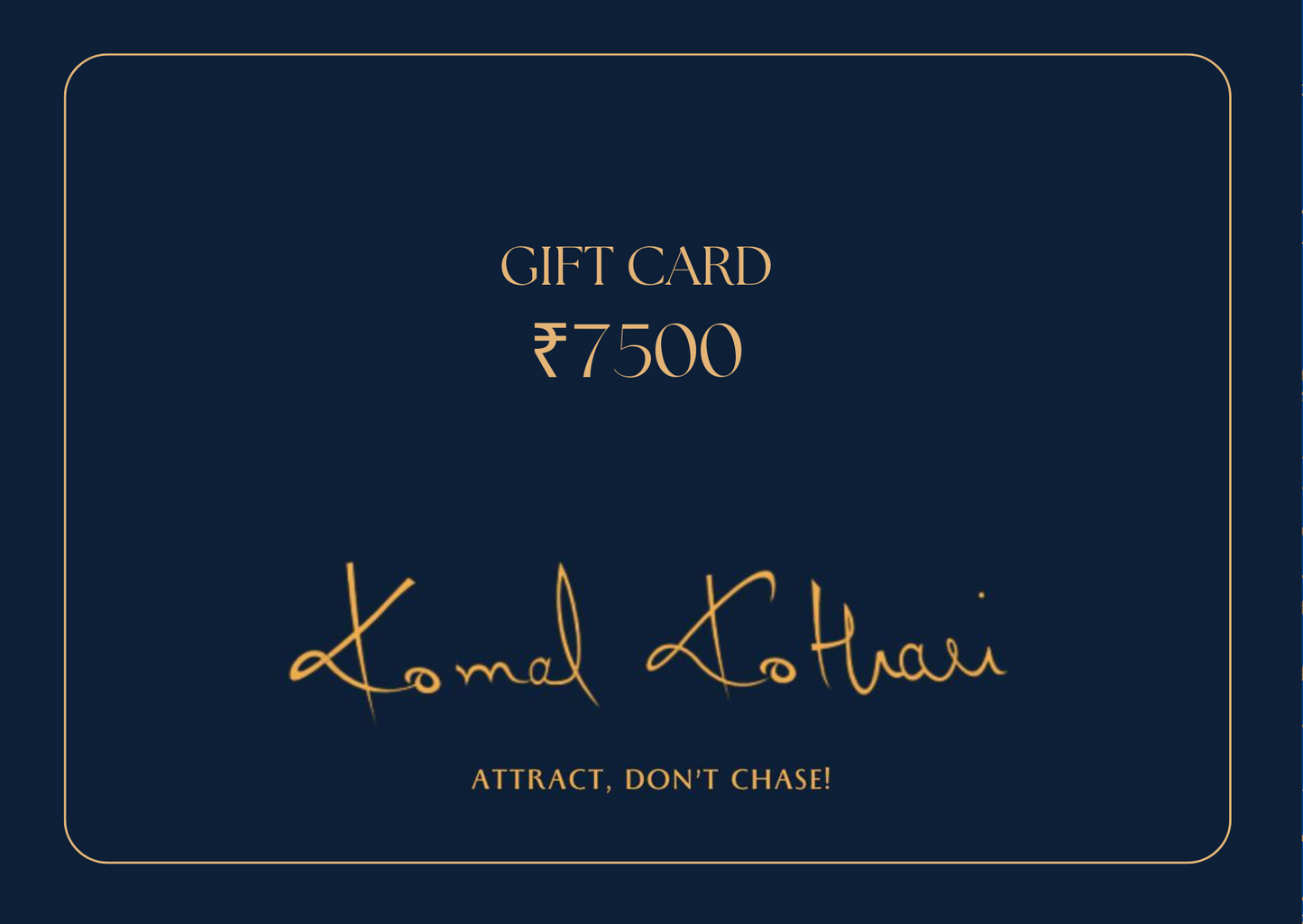 Komal Kothari Gift Card