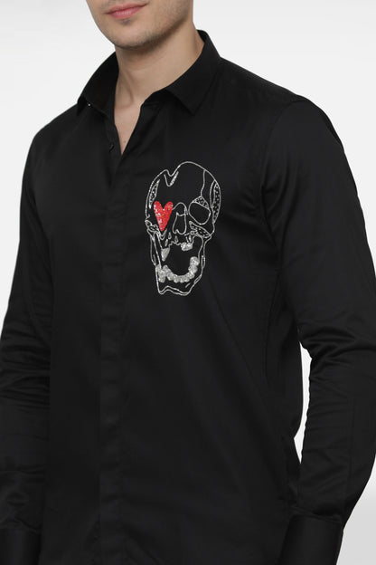 Heart Skull - Black