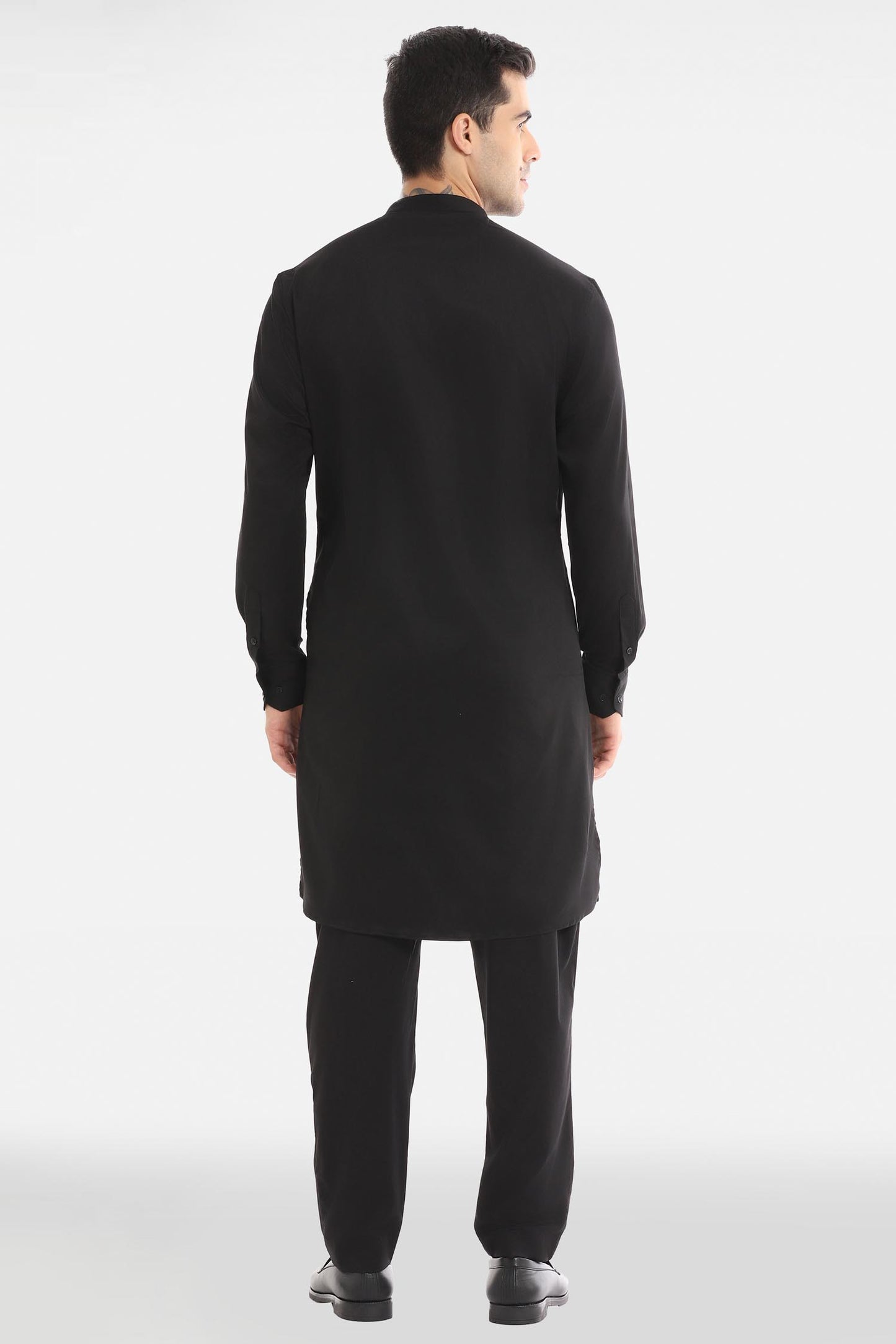 Bloom Pearl Kurta - Black