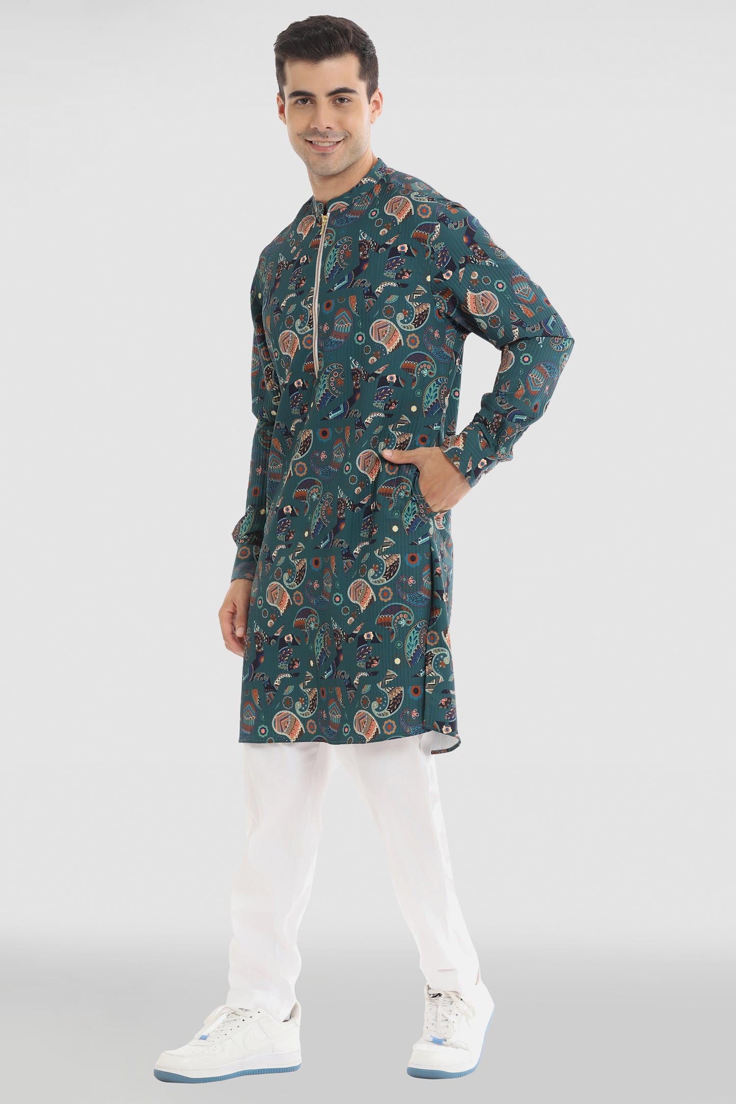 Paisley Print Kurta