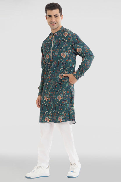 Paisley Print Kurta