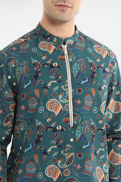 Paisley Print Kurta