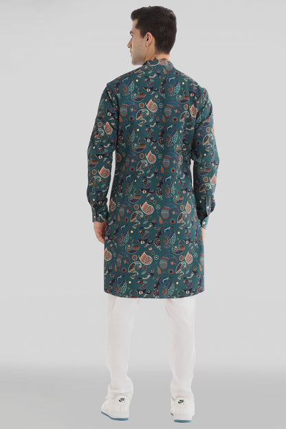 Paisley Print Kurta