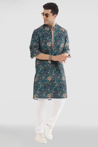 Paisley Print Kurta