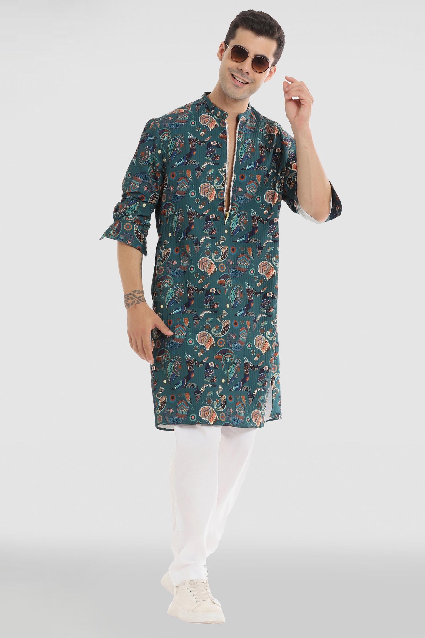 Paisley Print Kurta