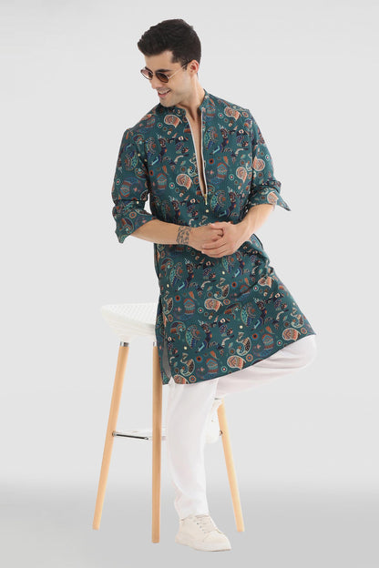 Paisley Print Kurta