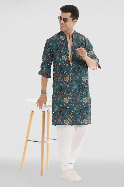 Paisley Print Kurta