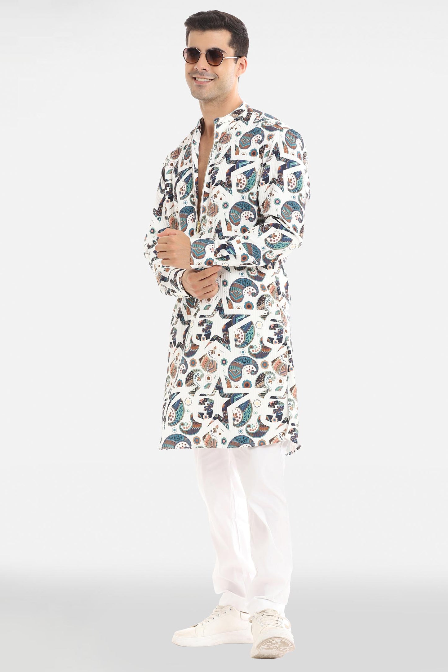 Paisley Star Print Kurta