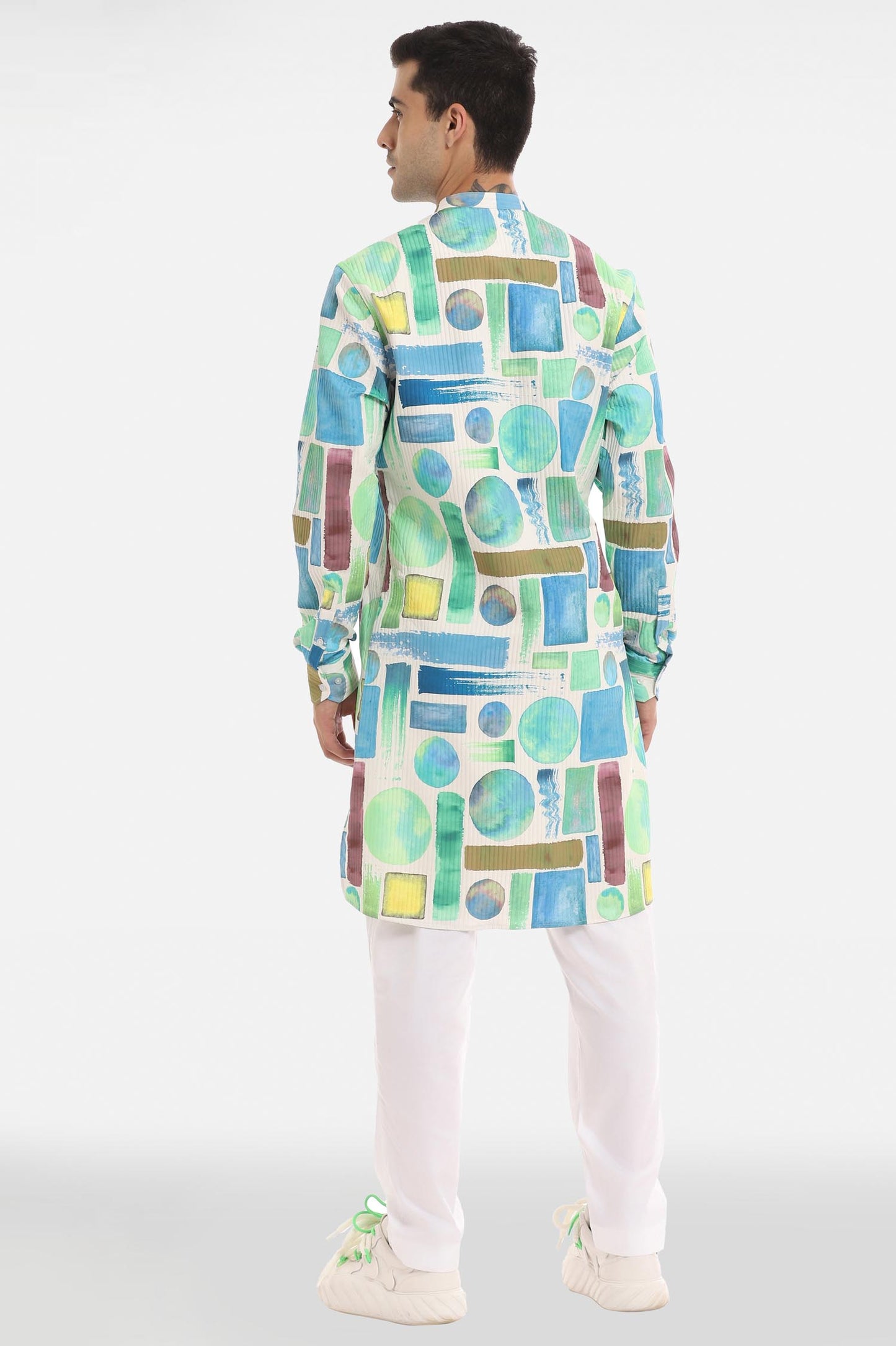 Aqua Print Kurta