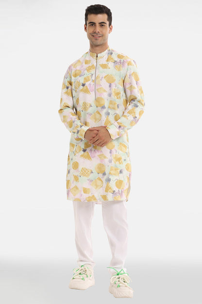 Abstract Print Kurta