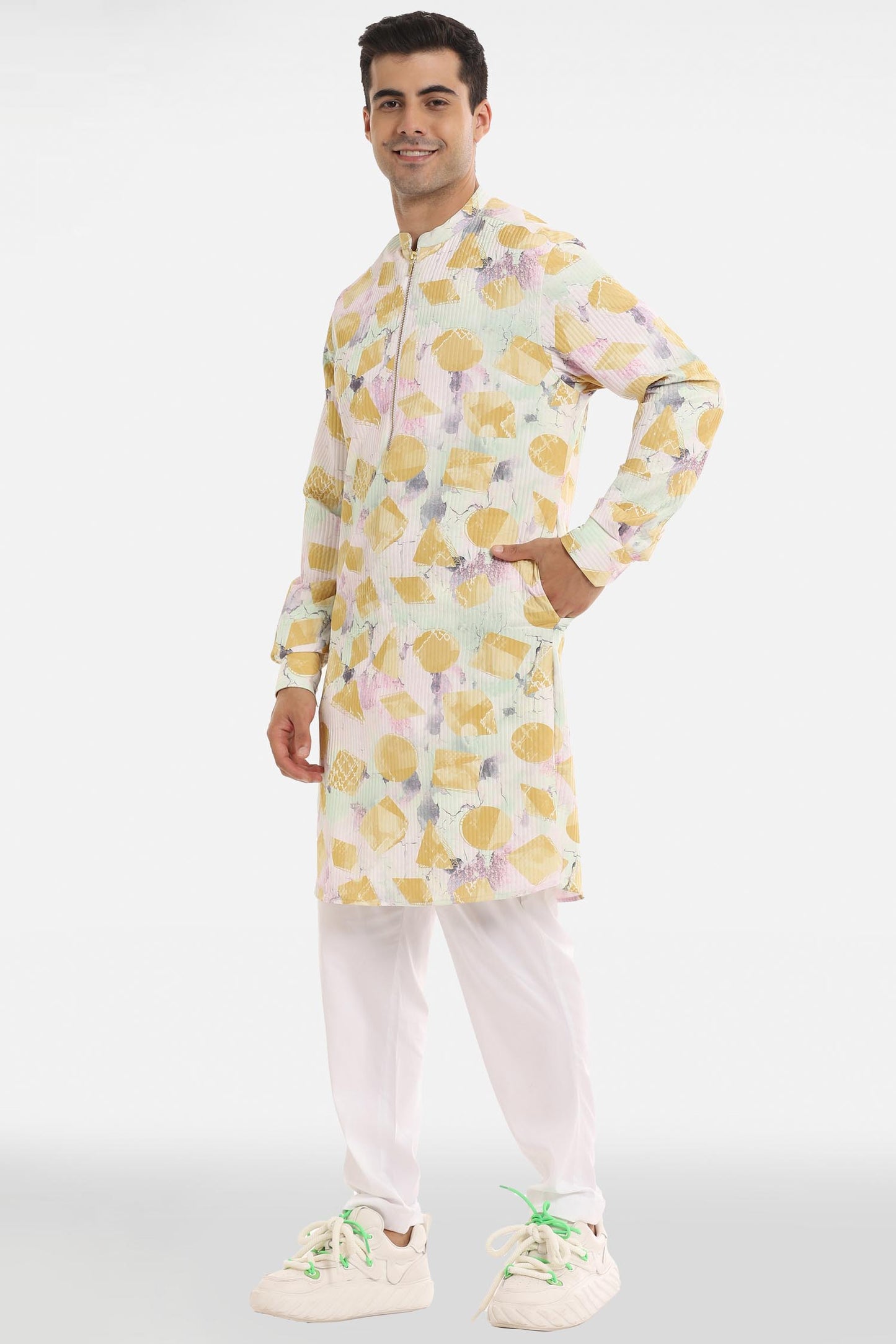 Abstract Print Kurta