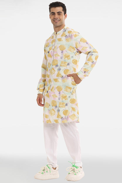 Abstract Print Kurta