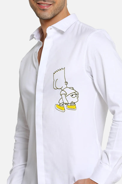 The Puzzled Simpson - White