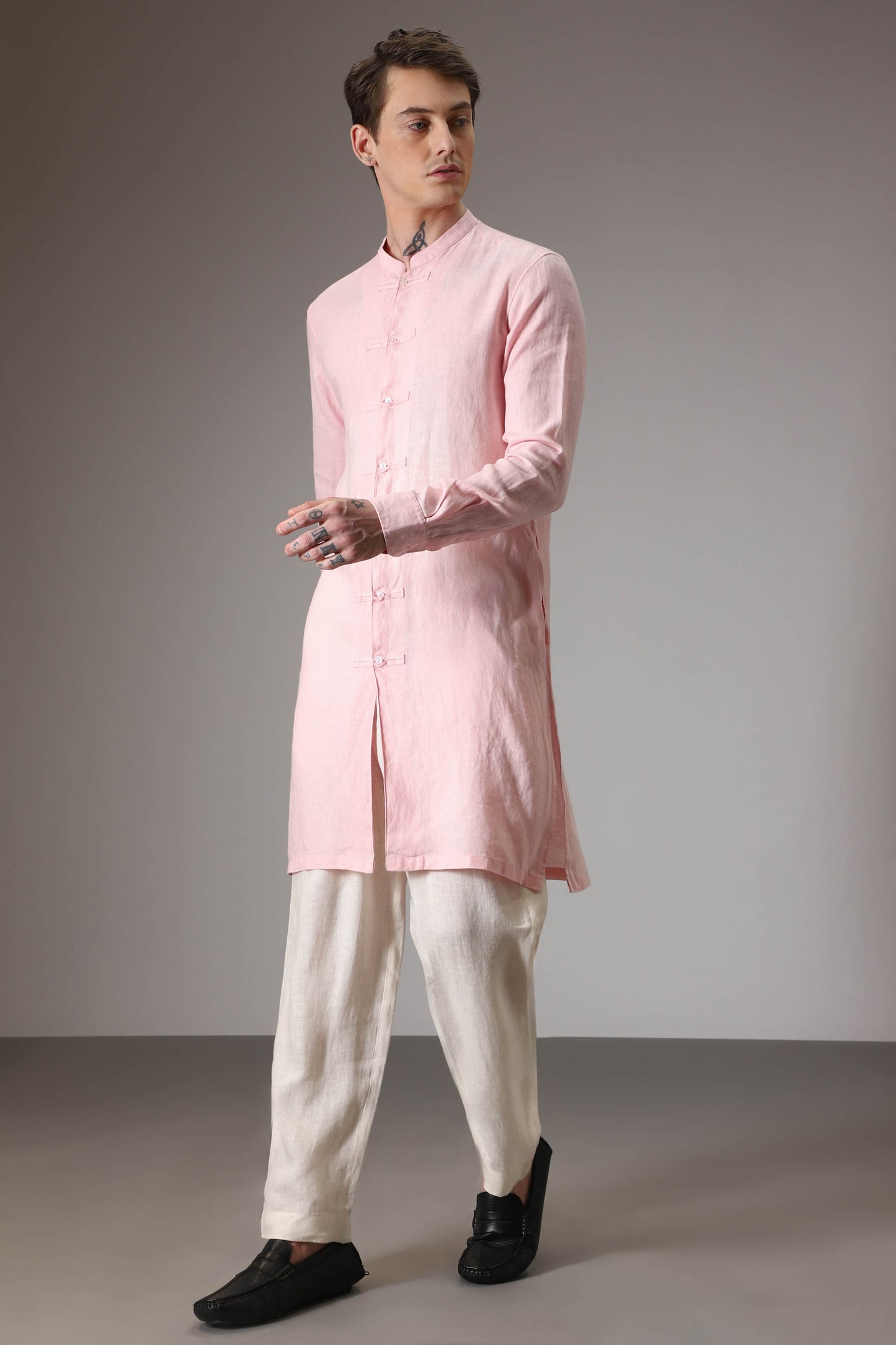 Baby pink kurta designer kurta set