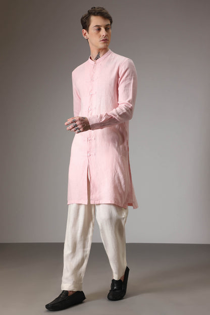 Baby pink kurta designer kurta set