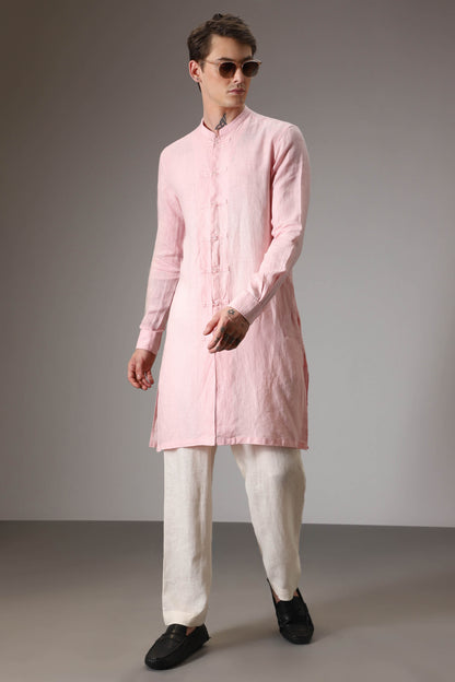 Baby pink kurta designer kurta set