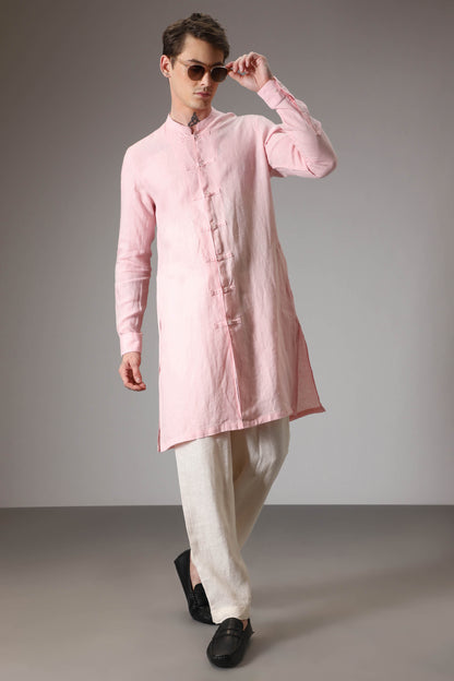 Baby pink kurta designer kurta set