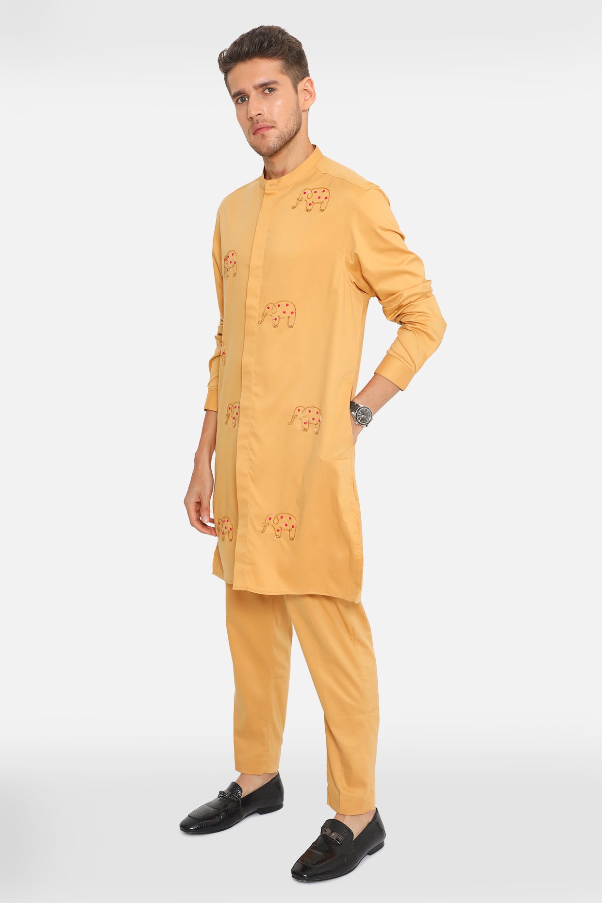 Elephant Handcrafted Kurta Set