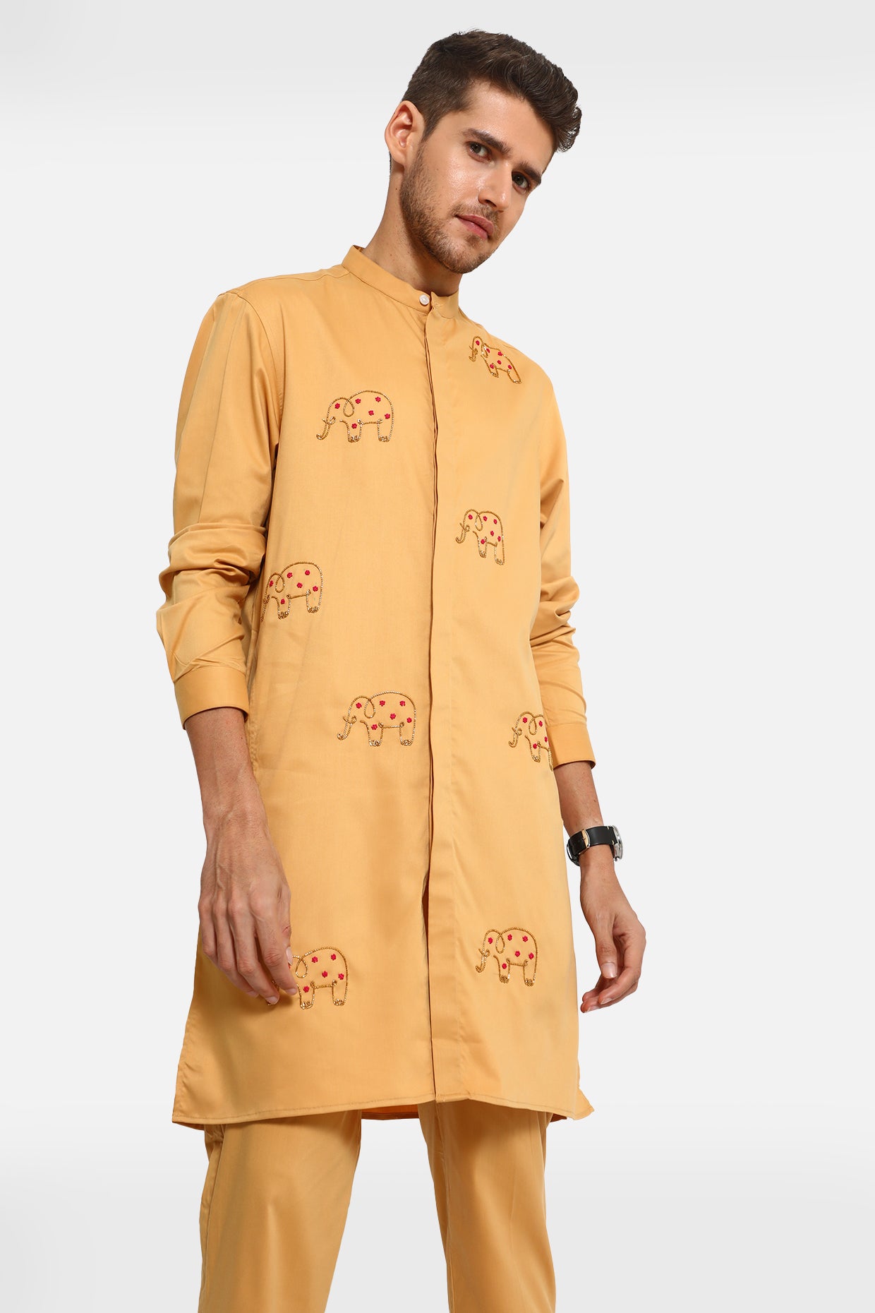 Elephant Handcrafted Kurta Set