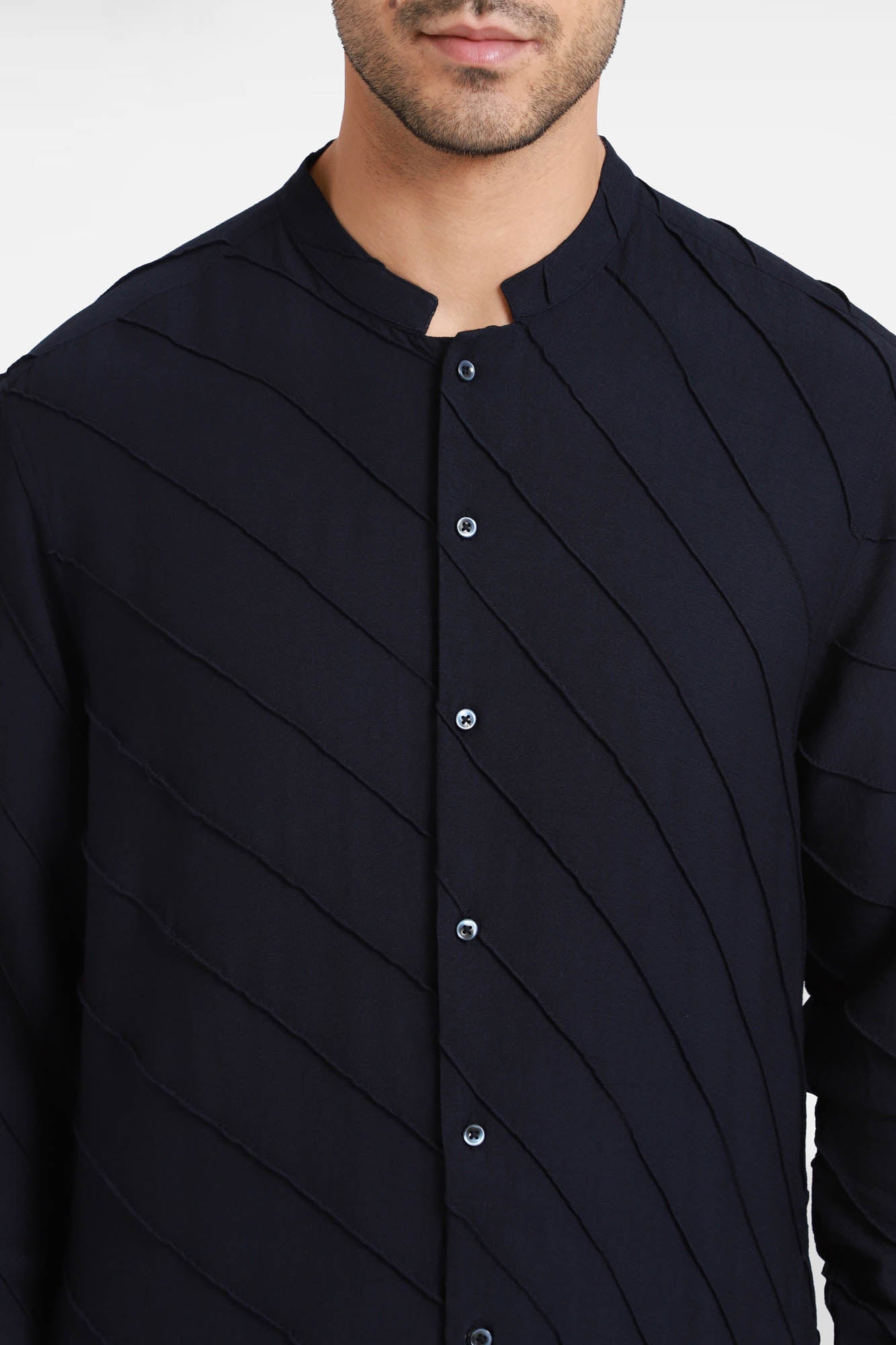 Navy Stripes Kurta