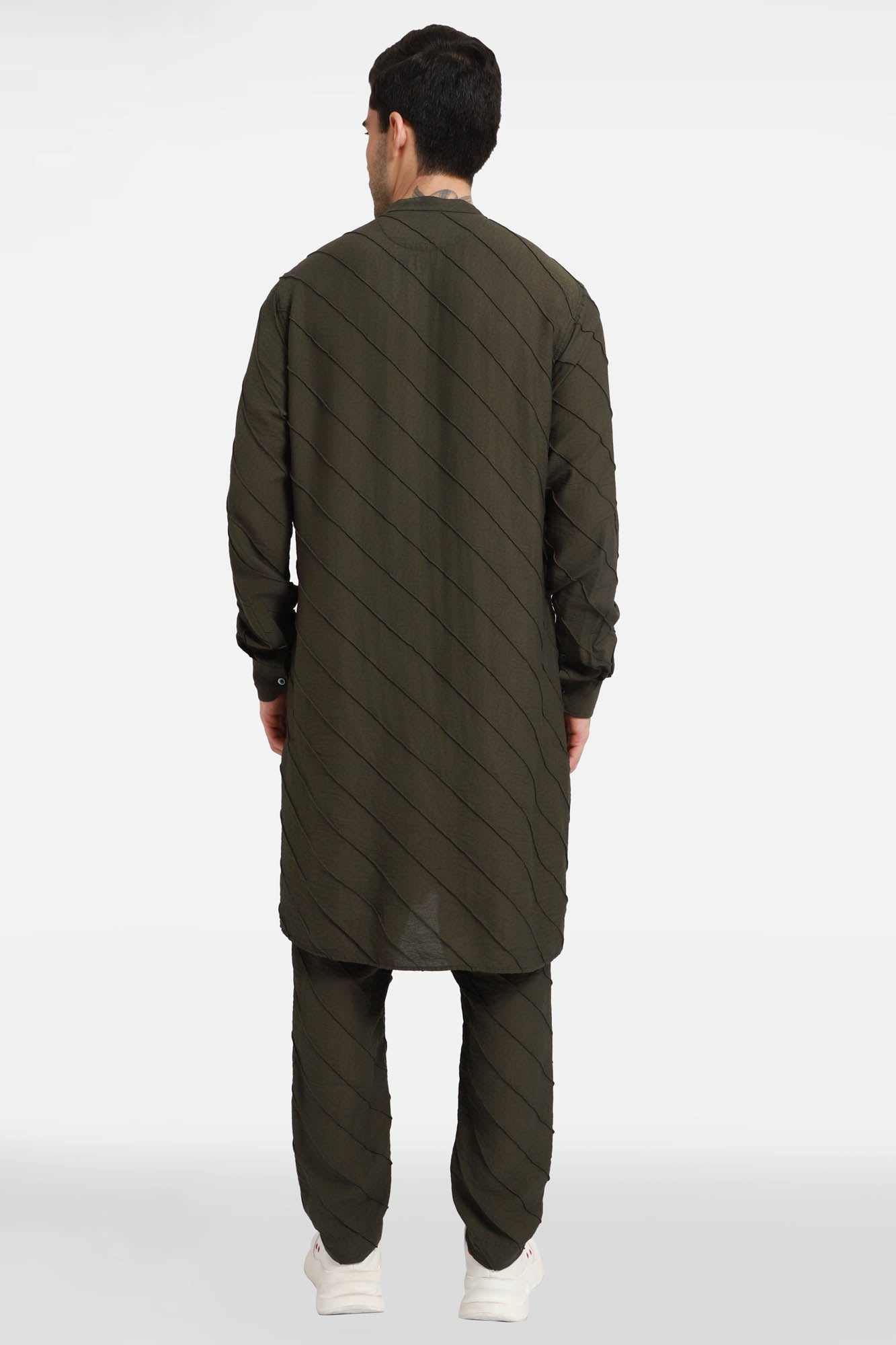 Green Stripes Kurta