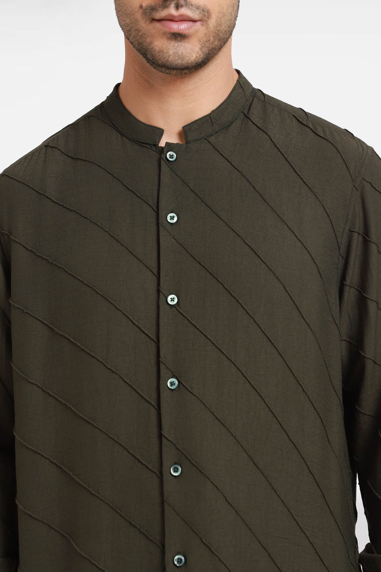 Green Stripes Kurta