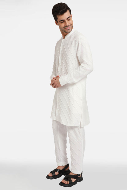 White Stripes Kurta