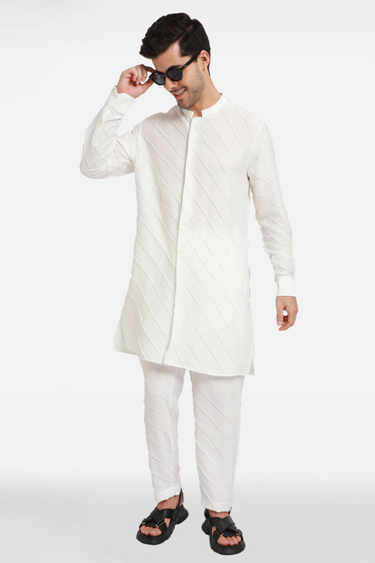 White Stripes Kurta