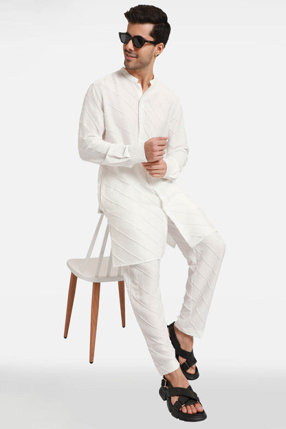 White Stripes Kurta