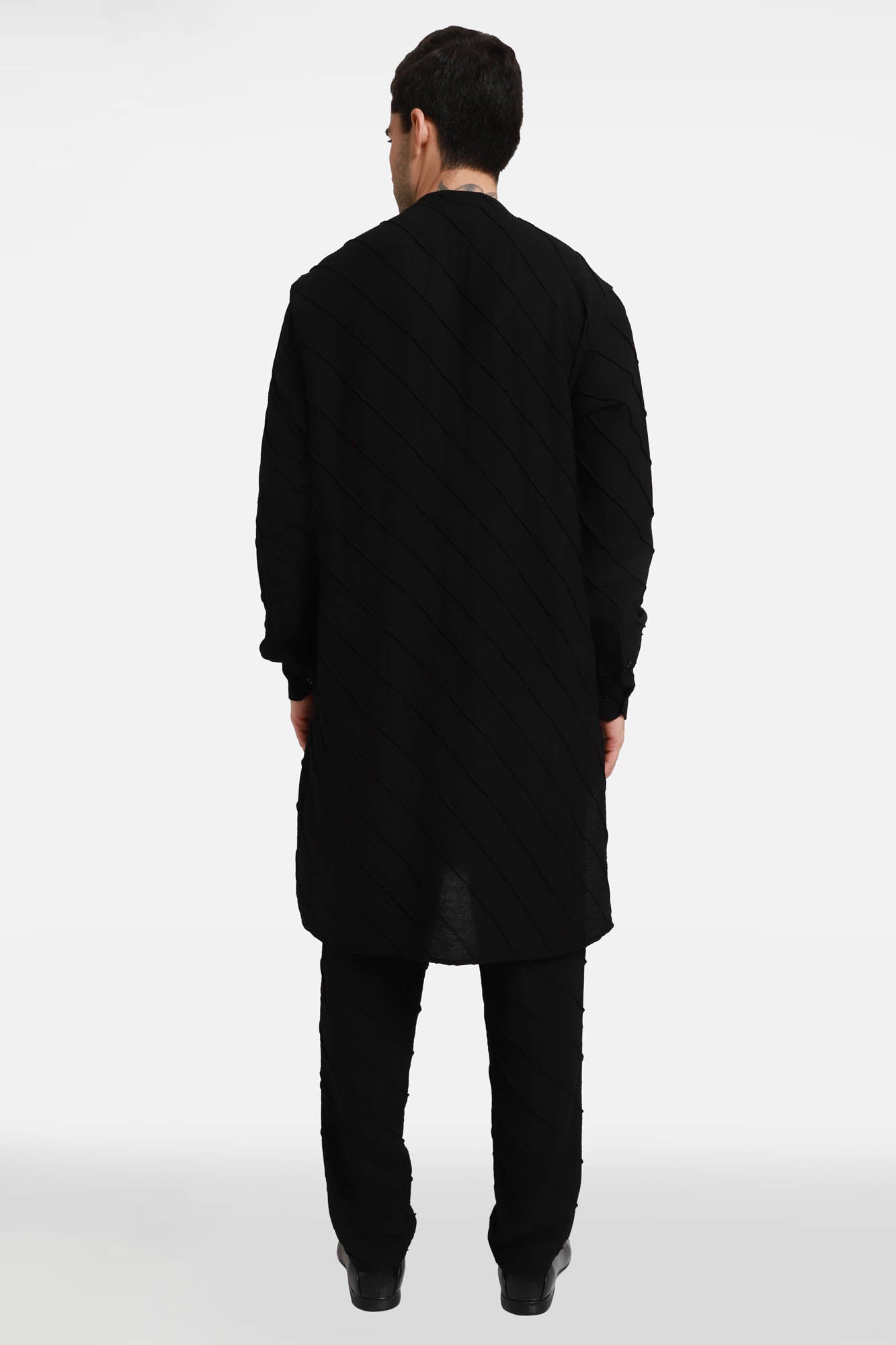 Black Stripes Kurta