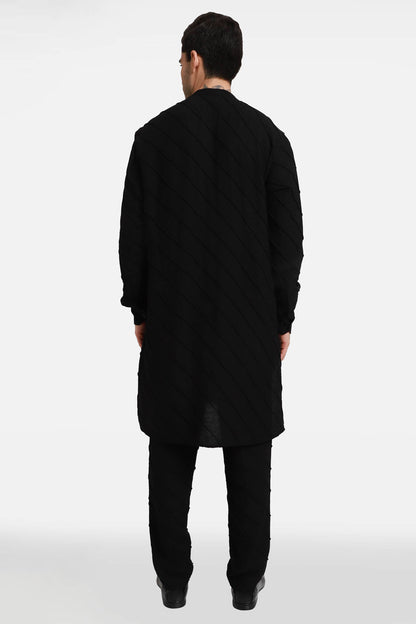 Black Stripes Kurta